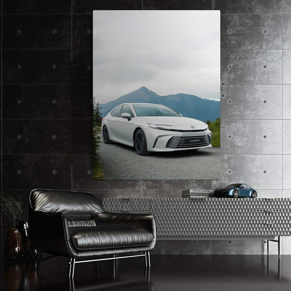 Toyota Camry 2025 on Gravel Path, Majestic Mountain View - Reliable Elegance - EnjoyStore