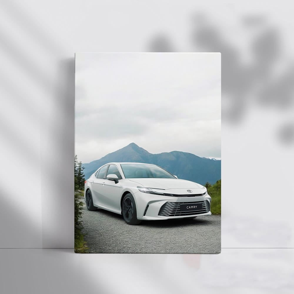 Toyota Camry 2025 on Gravel Path, Majestic Mountain View - Reliable Elegance - EnjoyStore