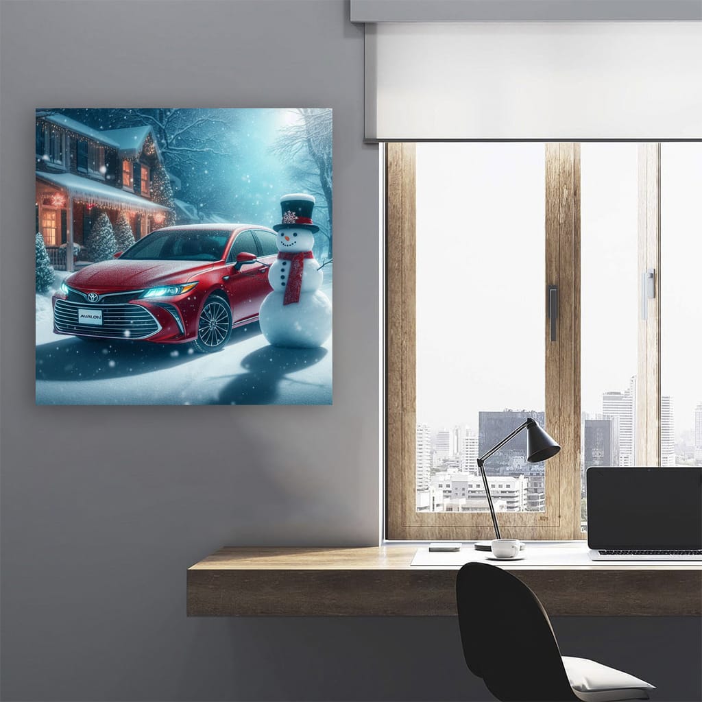 Toyota Avalon in Snowfall - Elegant and Reliable Sedan