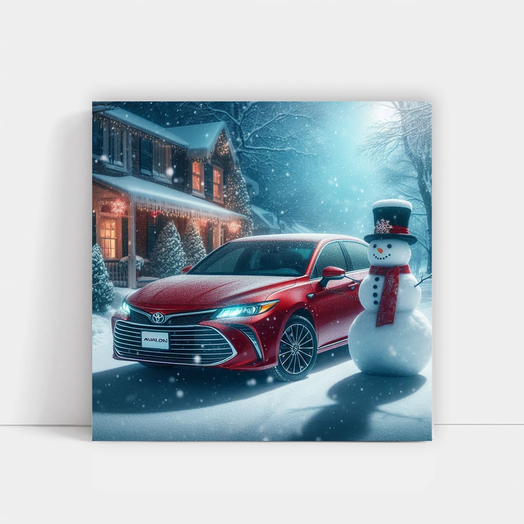 Toyota Avalon in Snowfall - Elegant and Reliable Sedan