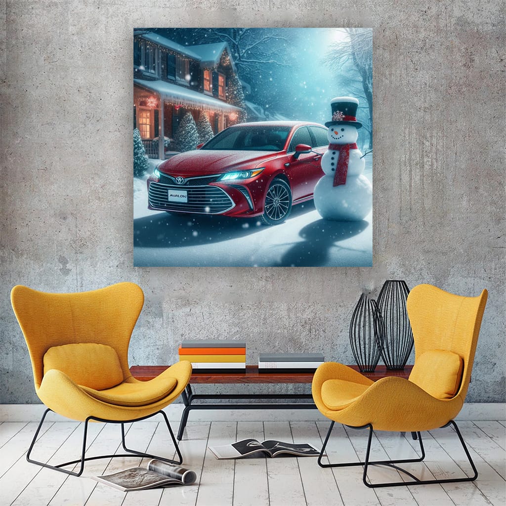 Toyota Avalon in Snowfall - Elegant and Reliable Sedan