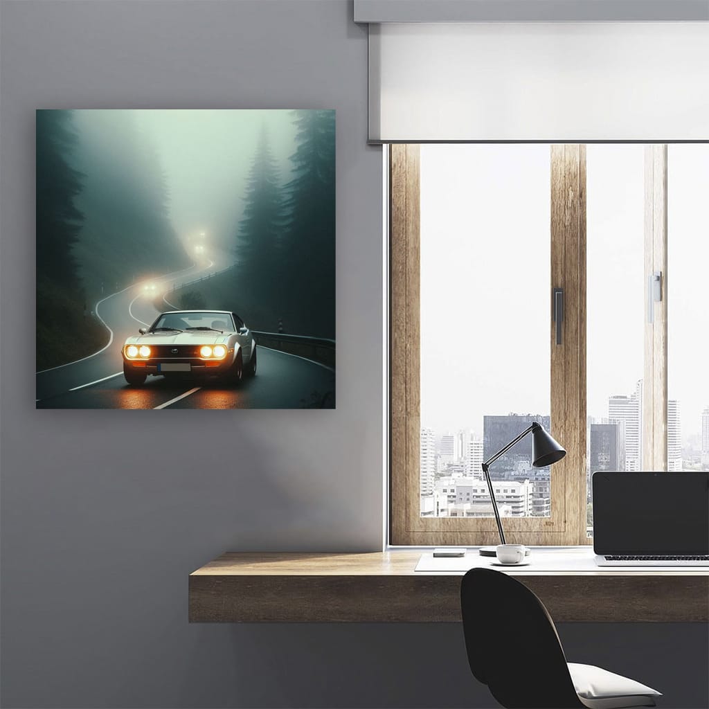 Toyota Celica in Fog - Iconic Sporty Design