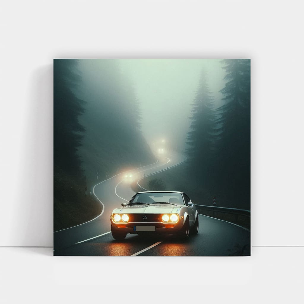 Toyota Celica in Fog - Iconic Sporty Design