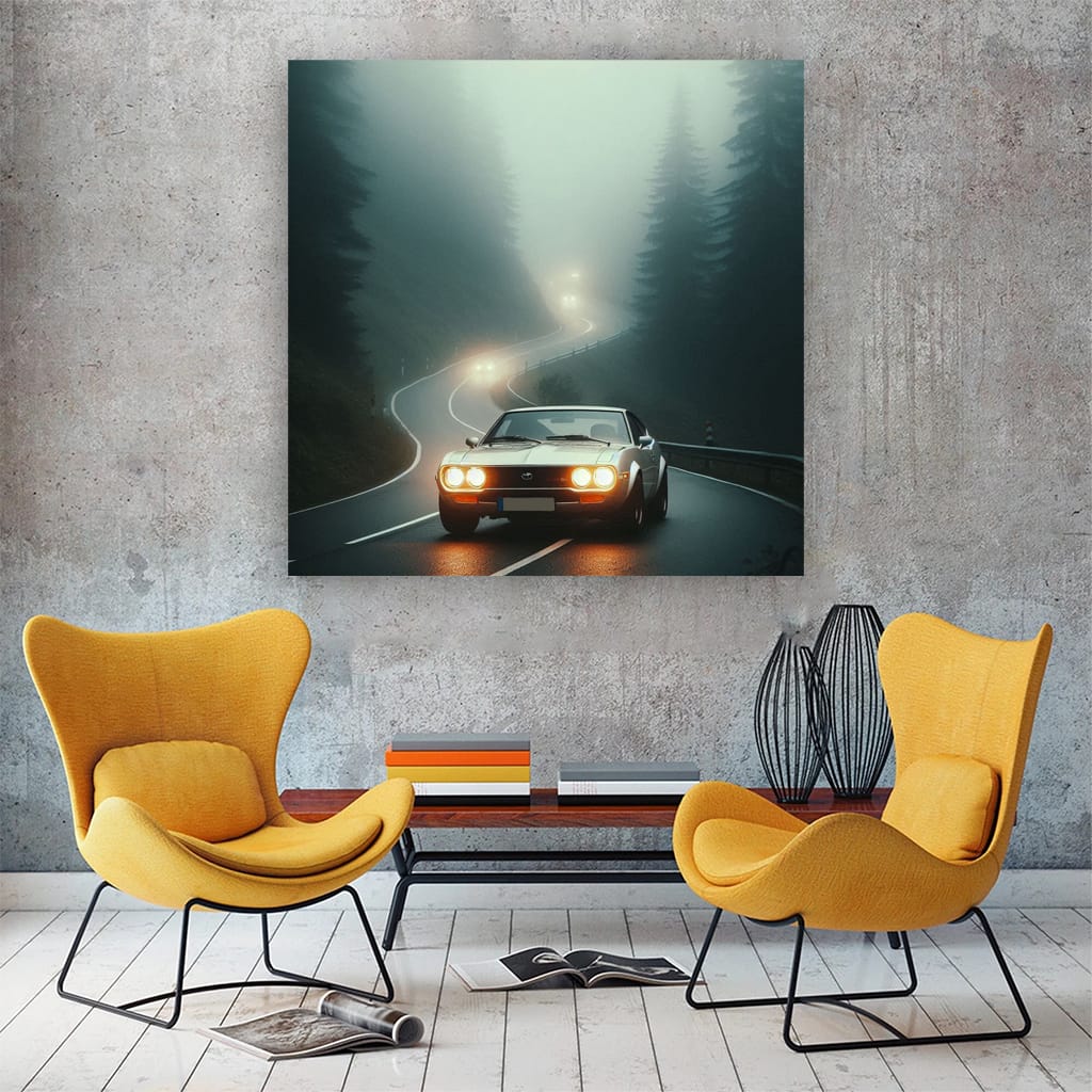 Toyota Celica in Fog - Iconic Sporty Design