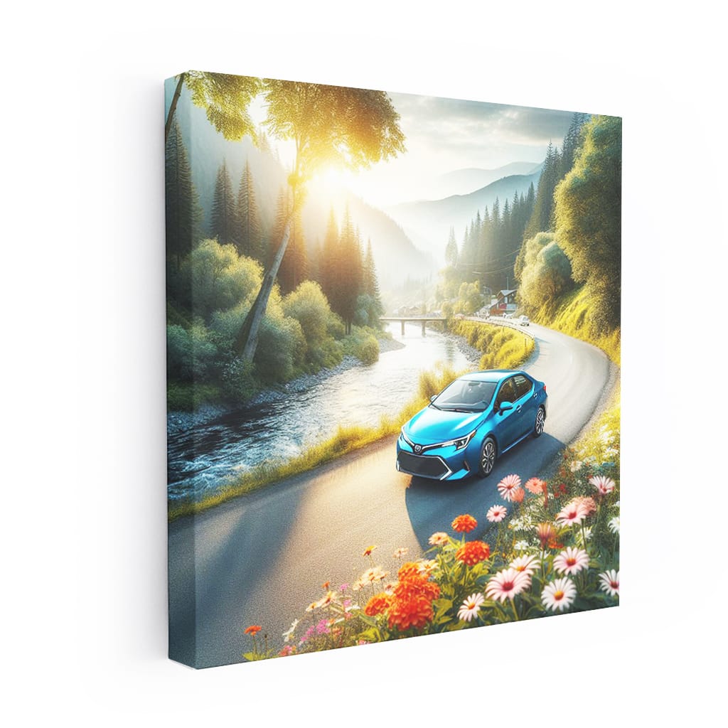 Toyota Corolla River Wall Art