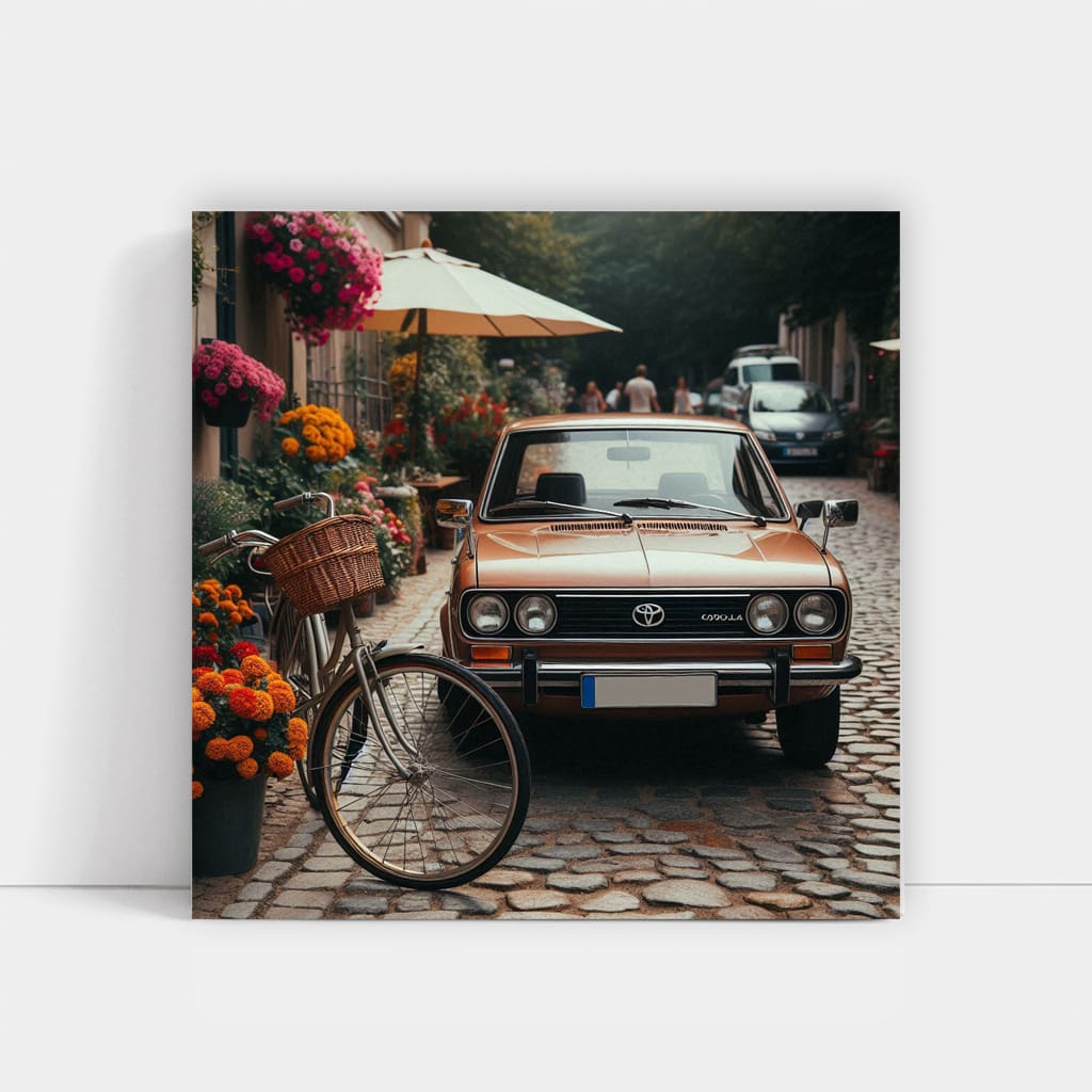 Vintage Style Toyota Corolla - Classic Elegance in Motion
