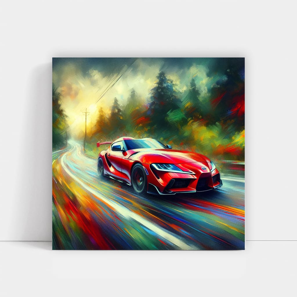 Impressionist View of Toyota GR Supra - Power and Elegance