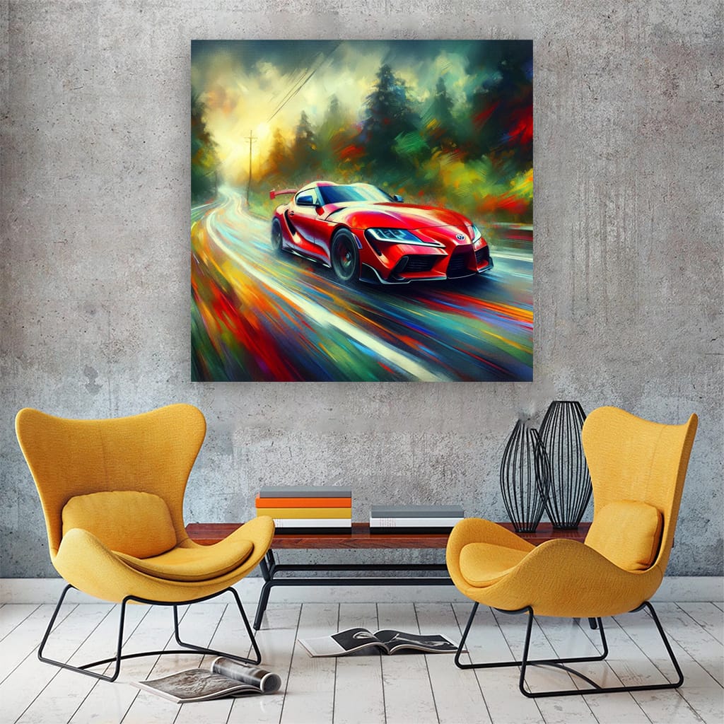 Impressionist View of Toyota GR Supra - Power and Elegance