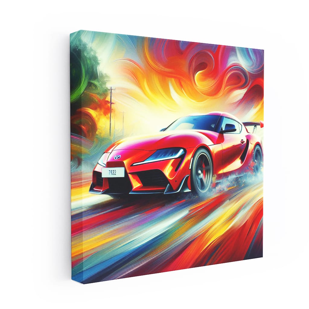 Toyota Gr Supra Impressionism Wall Art