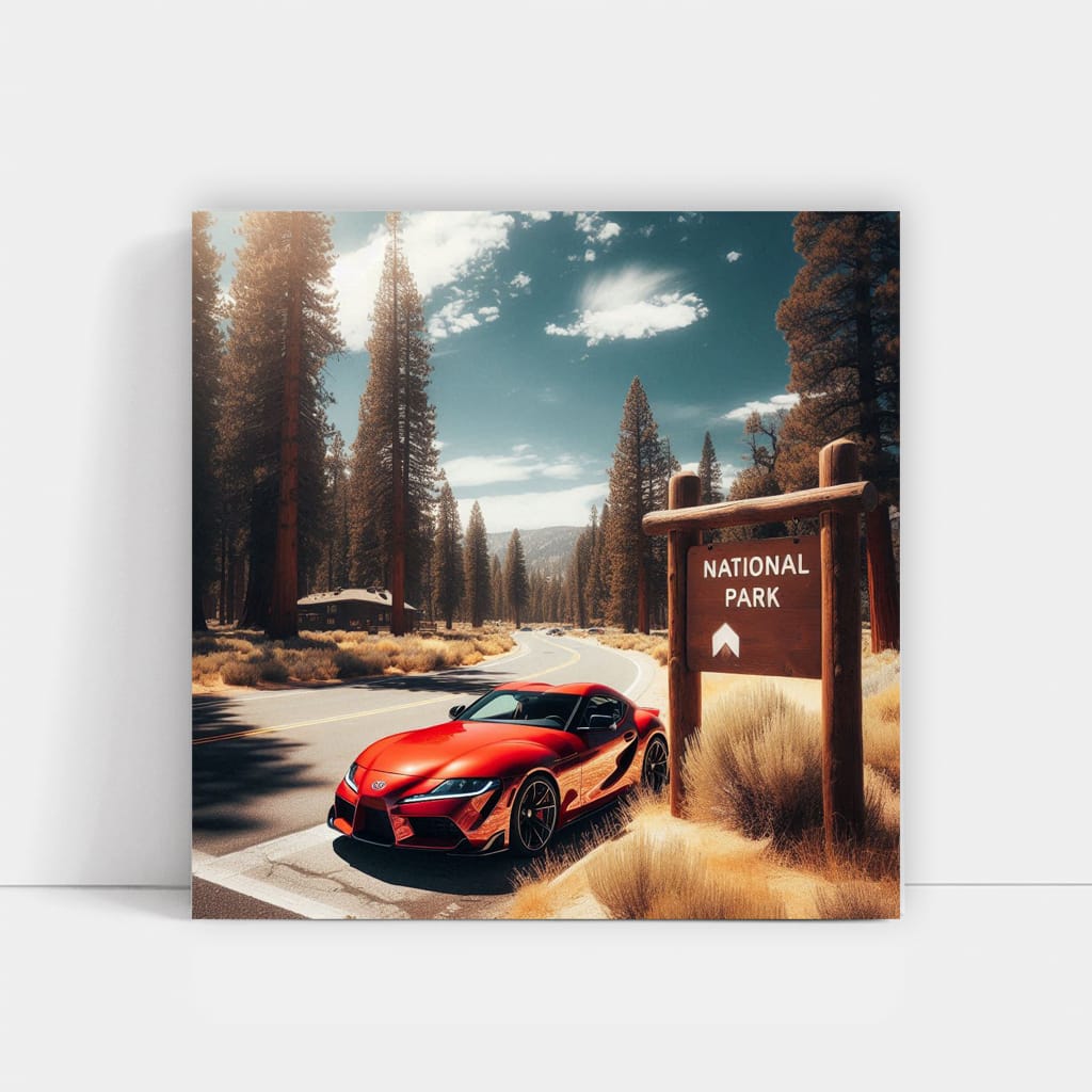 Toyota Gr Supra National Park Wall Art