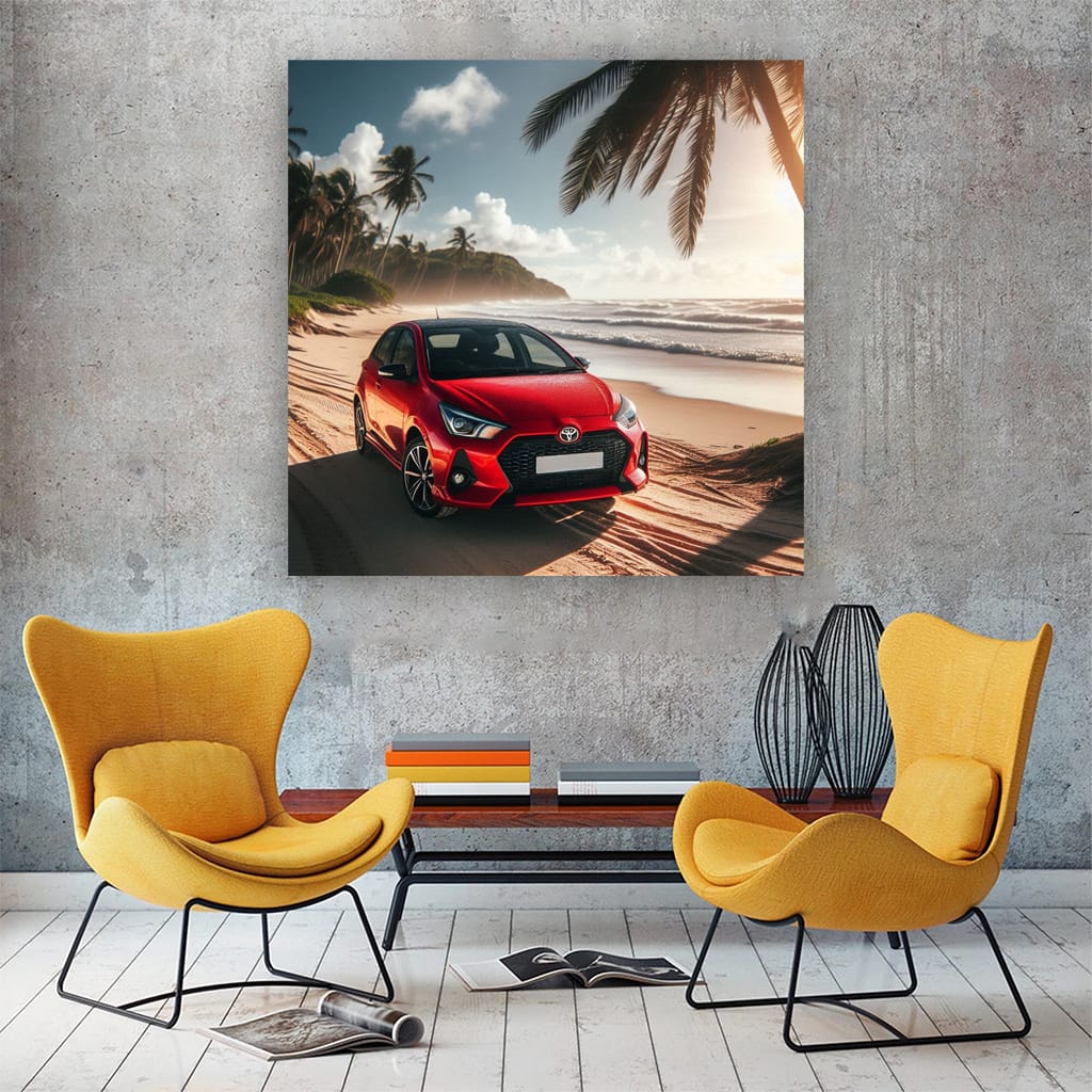 Toyota GR Yaris on Beach - Compact Powerhouse