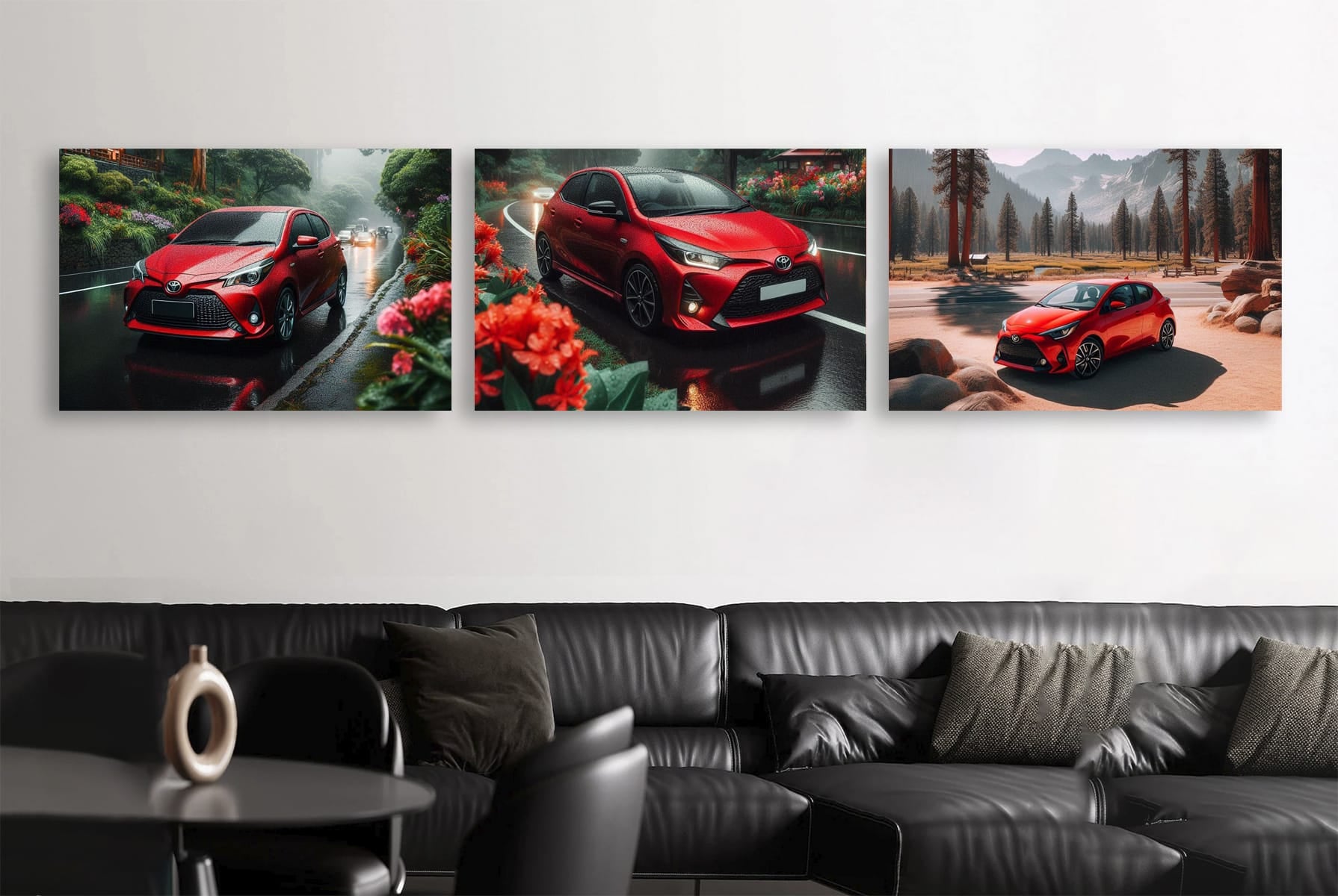 Toyota Gr Yaris Red Set of 3