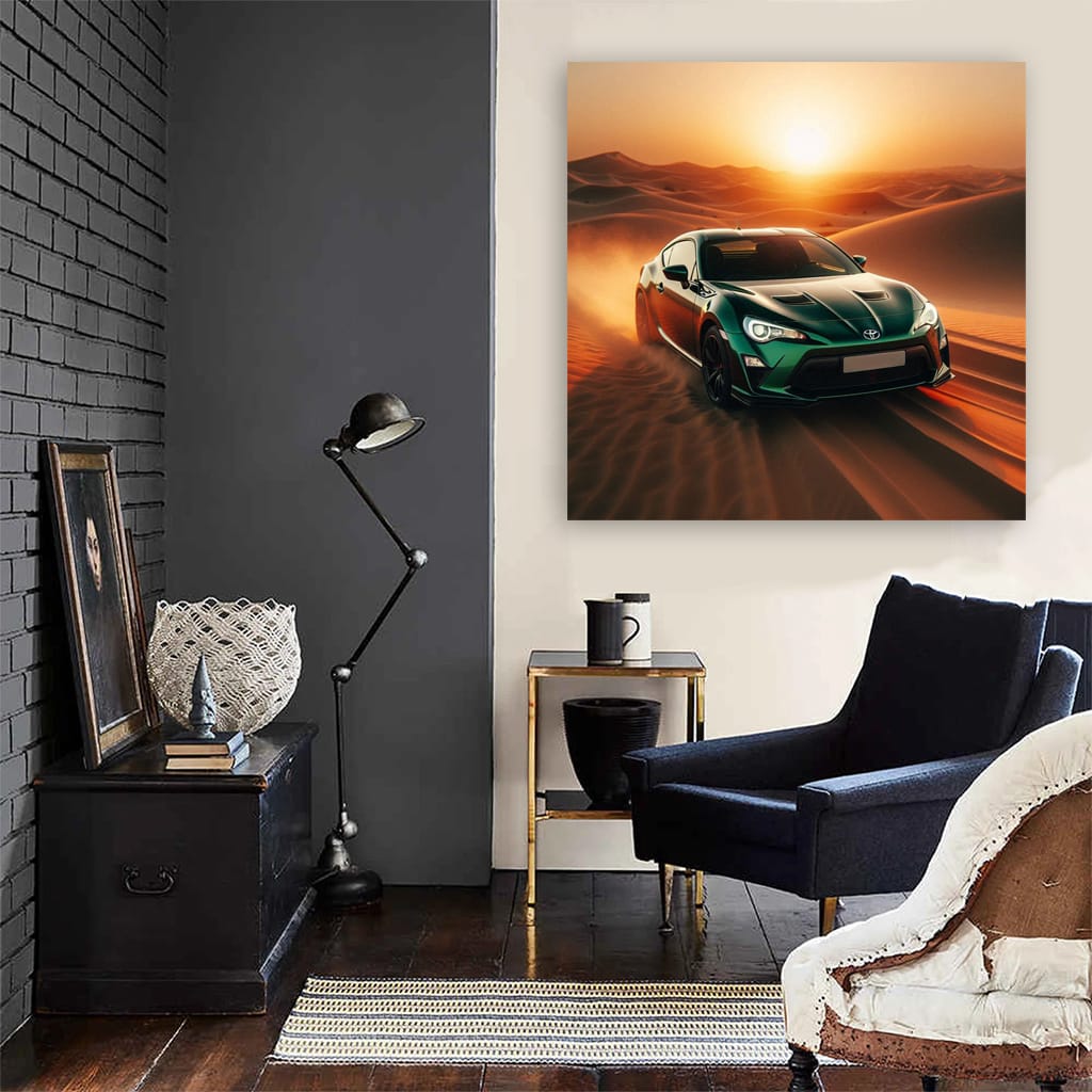 Toyota GT86 in Desert - Thrilling Performance and Style