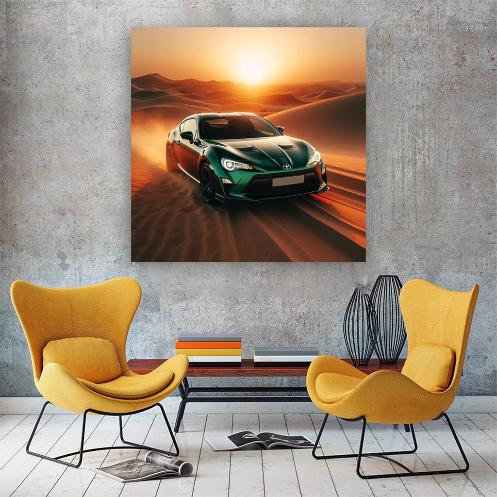 Toyota GT86 in Desert - Thrilling Performance and Style