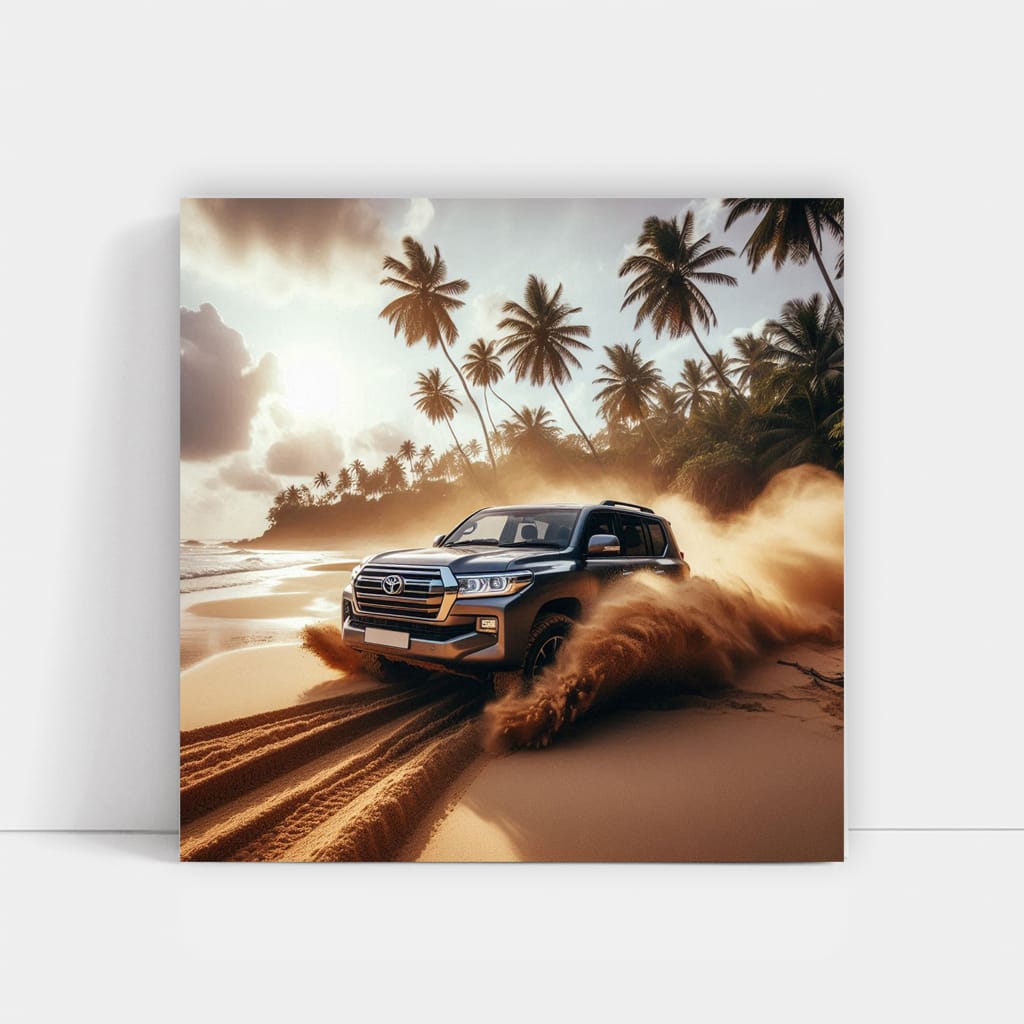 Toyota Land Cruiser On Bea Wall Art