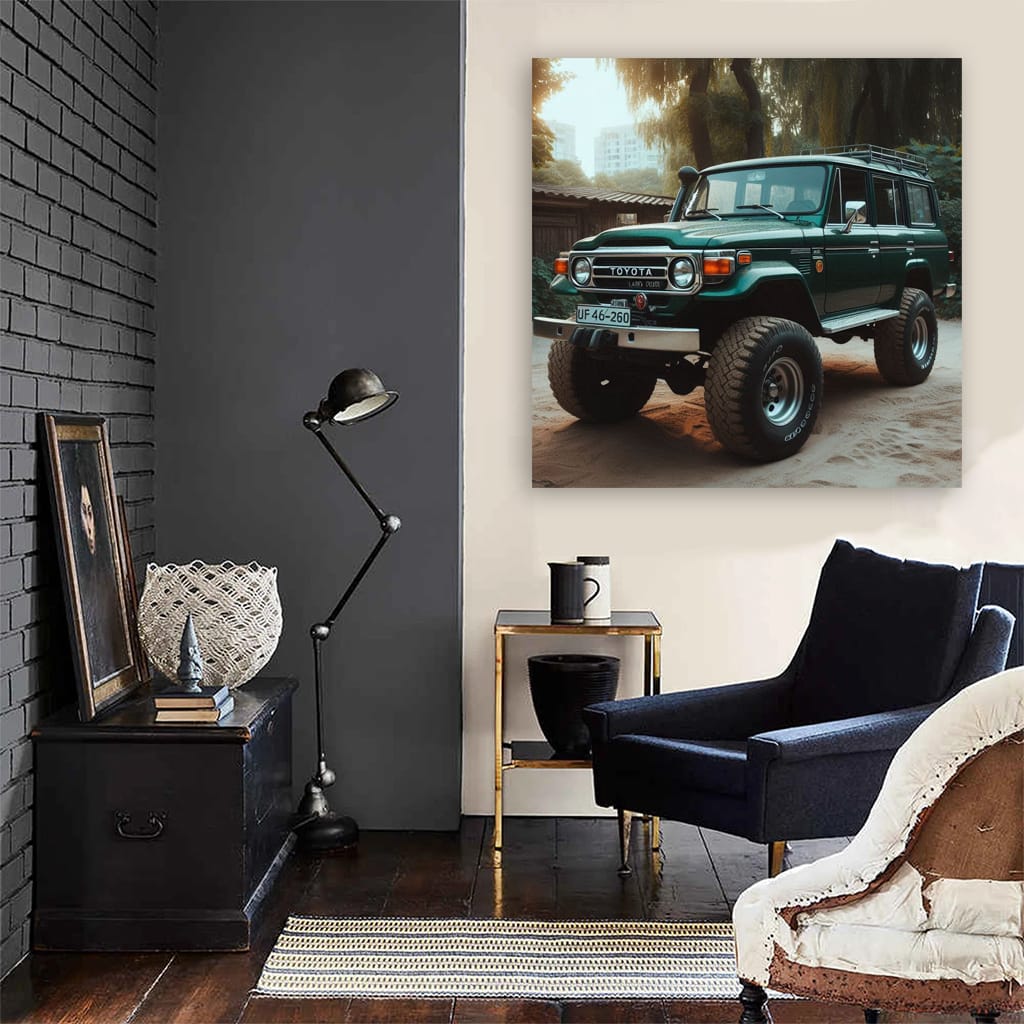 Toyota Land Cruiser Parking Wall Art