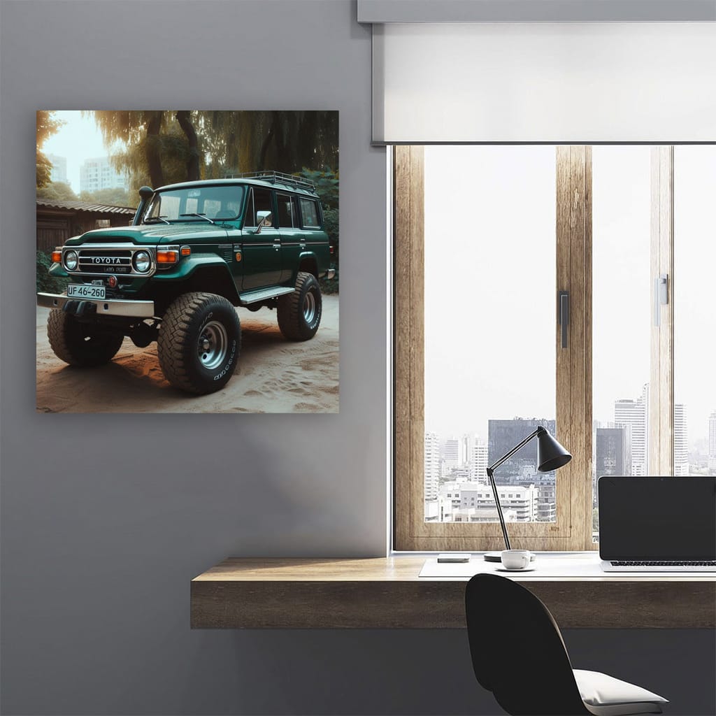 Toyota Land Cruiser Parking Wall Art