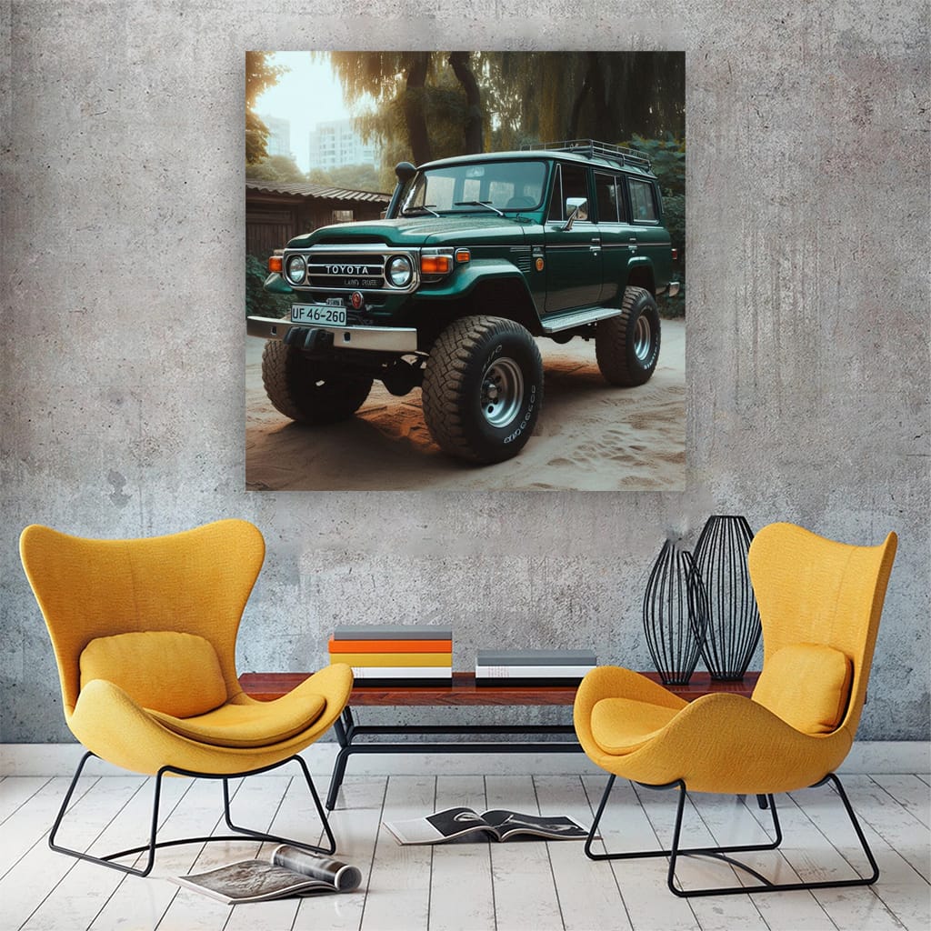 Toyota Land Cruiser Parking Wall Art