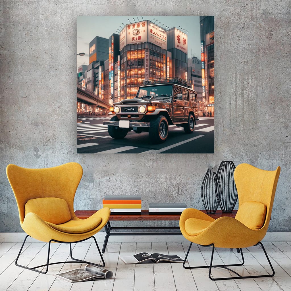 Toyota Land Cruiser Tokyo Japan Wall Art