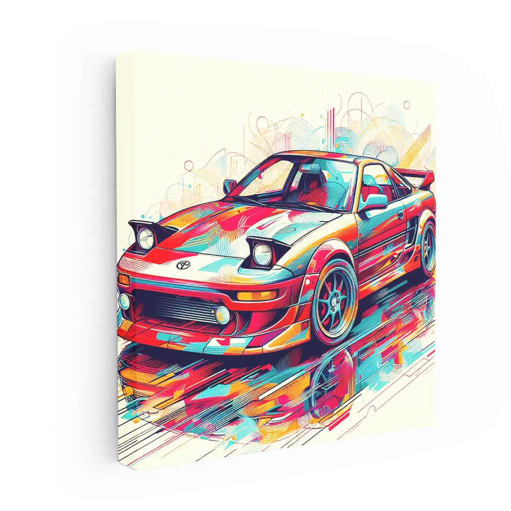 Toyota Mr2 Absctra Wall Art