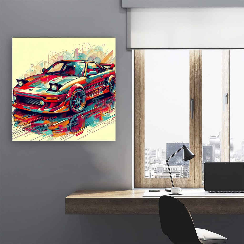 Abstract Toyota MR2 - Dynamic Spirit and Style