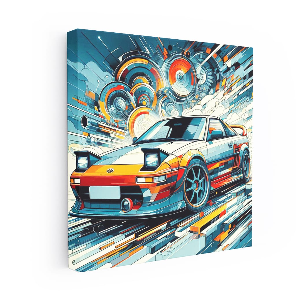 Toyota Mr2 Absctract Wall Art