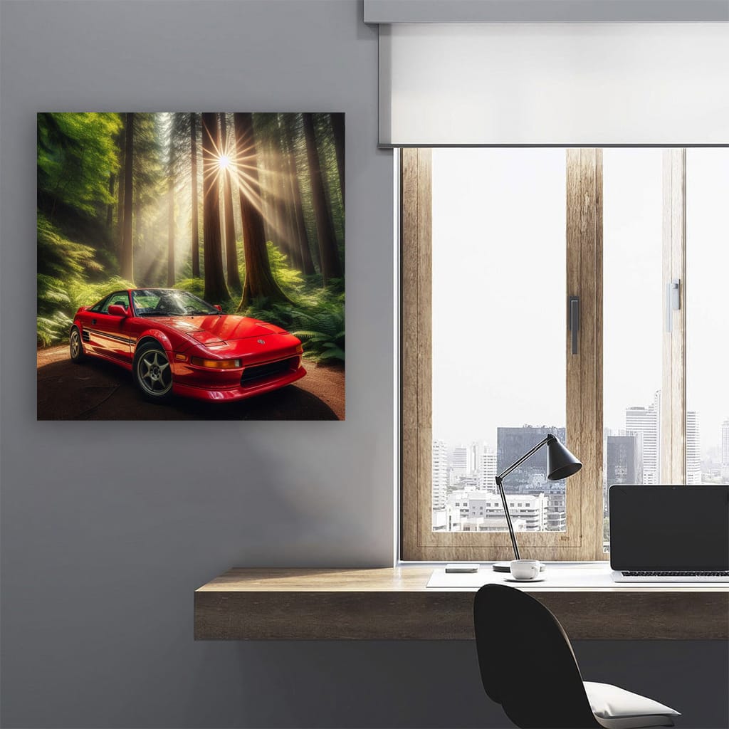 Toyota MR2 in Forest - Agile Performance, Timeless Design