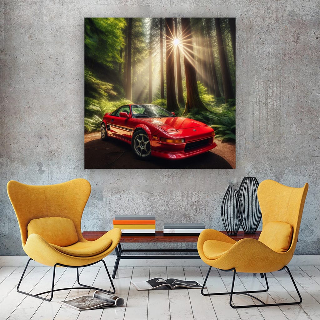 Toyota MR2 in Forest - Agile Performance, Timeless Design