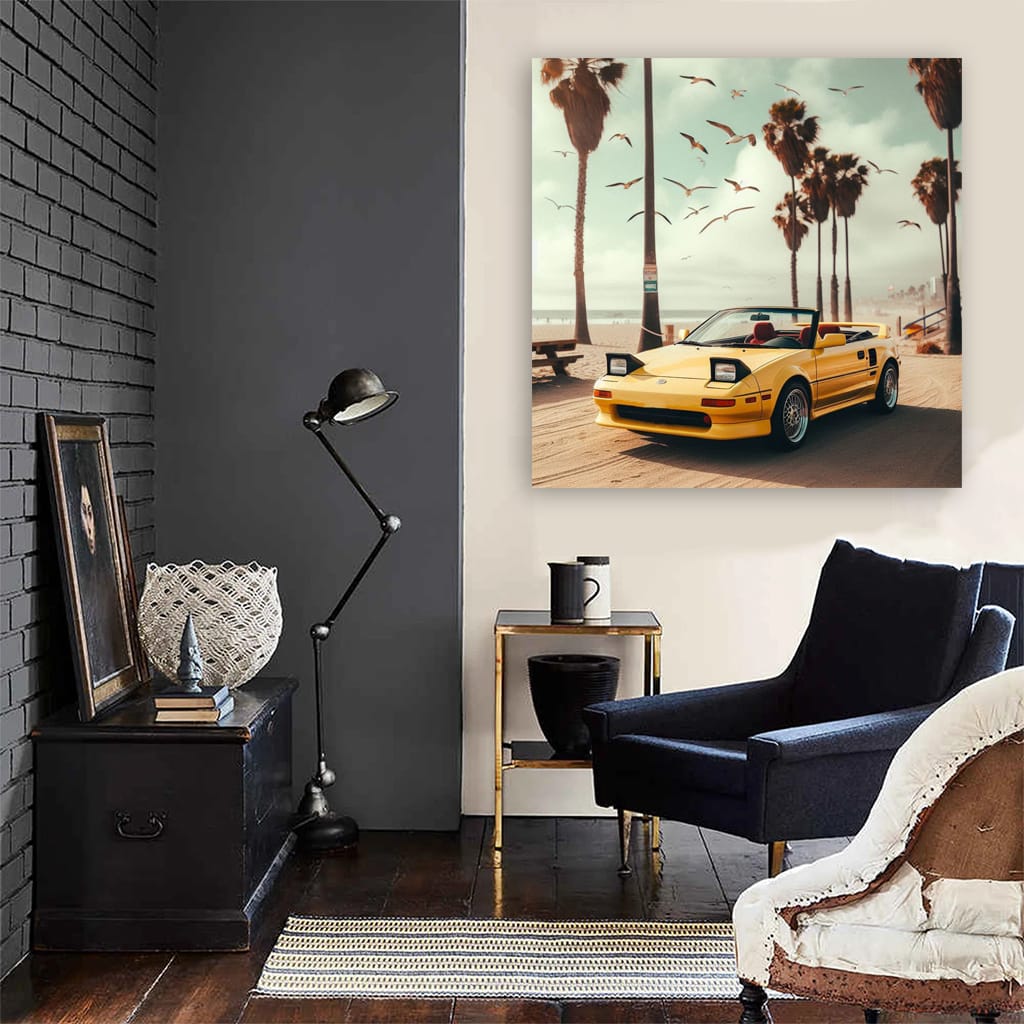 Toyota Mr2 On Bea Wall Art