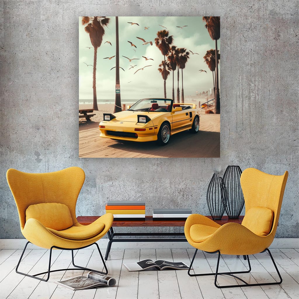 Toyota Mr2 On Bea Wall Art