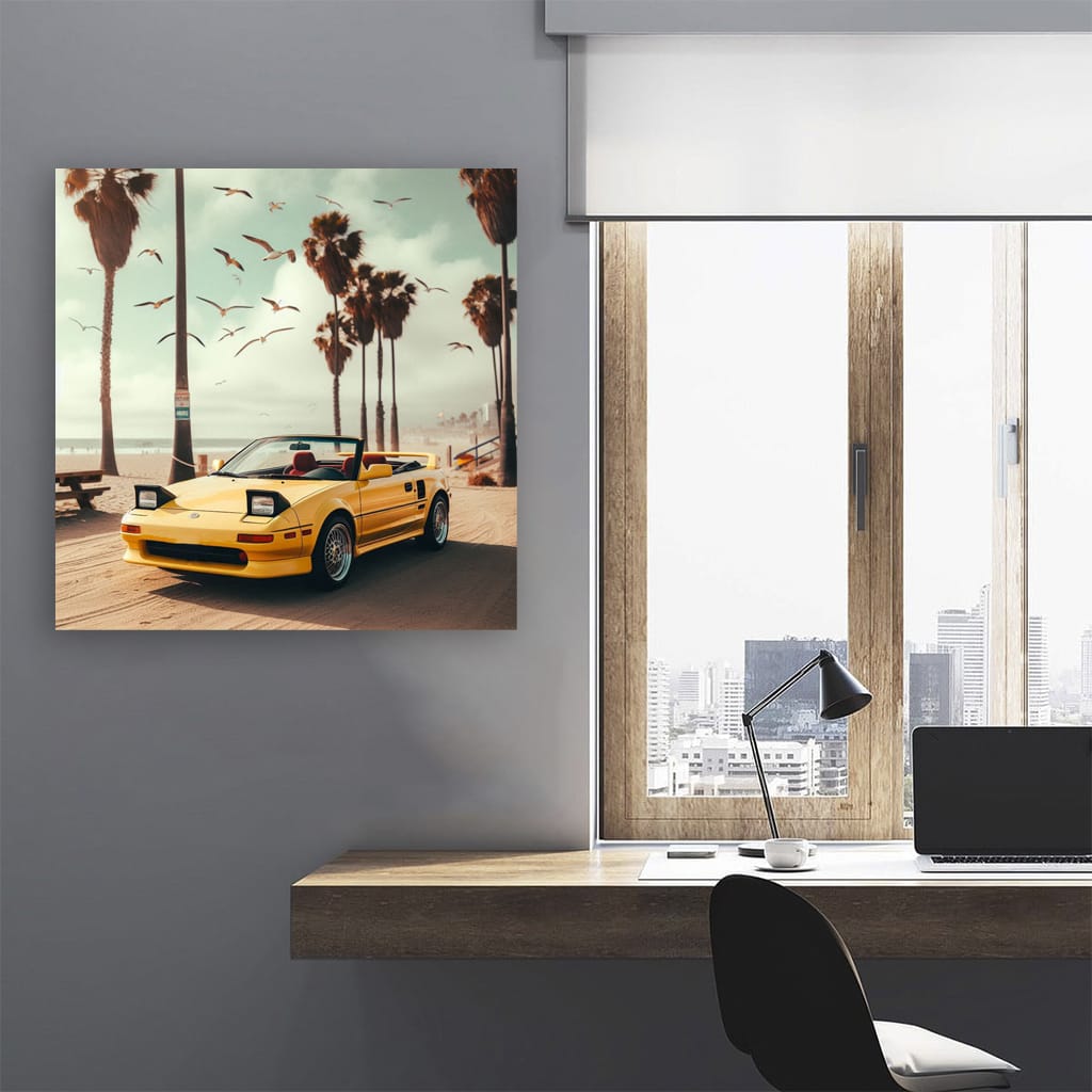 Toyota Mr2 On Bea Wall Art