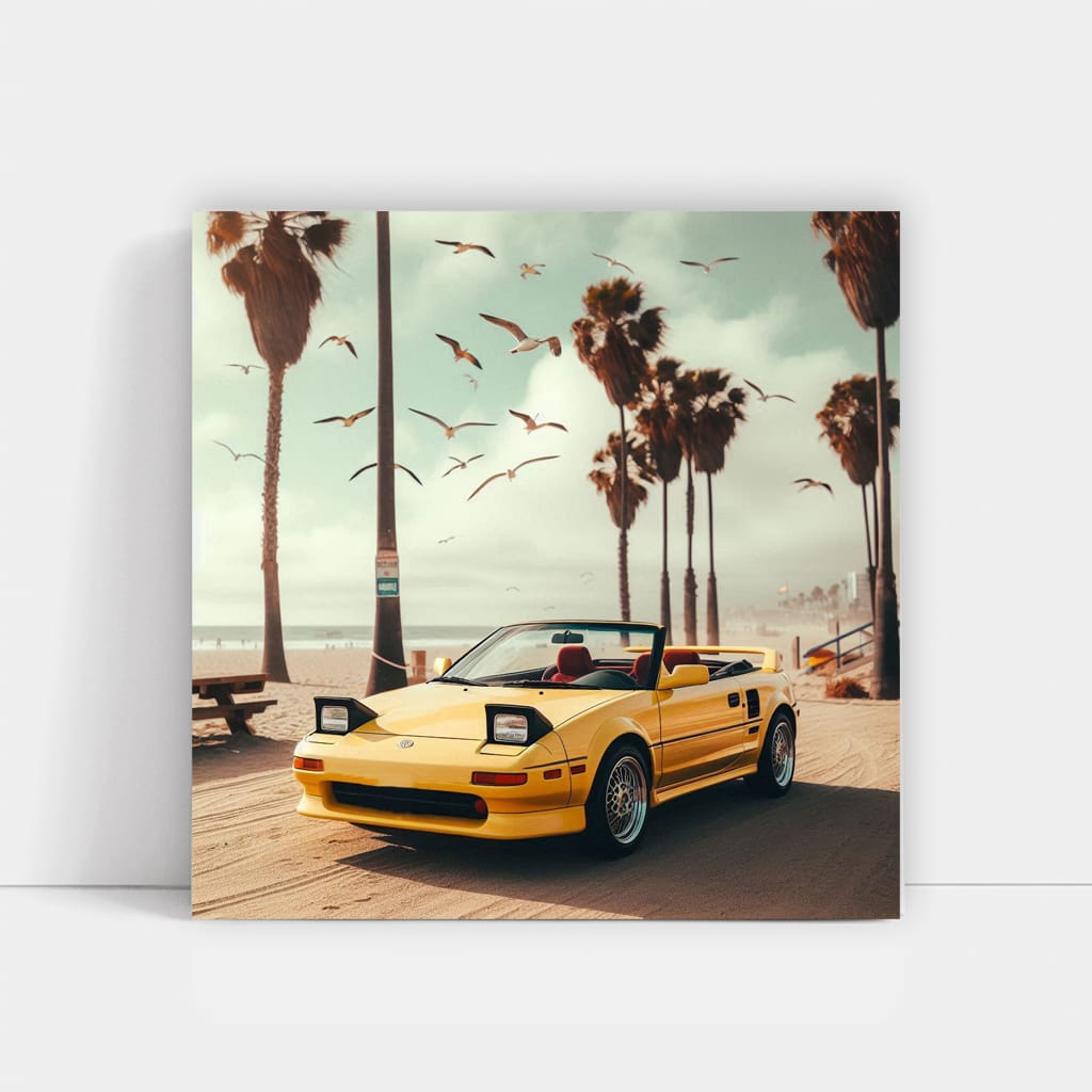 Toyota MR2 on Beach - Sporty Elegance Captured