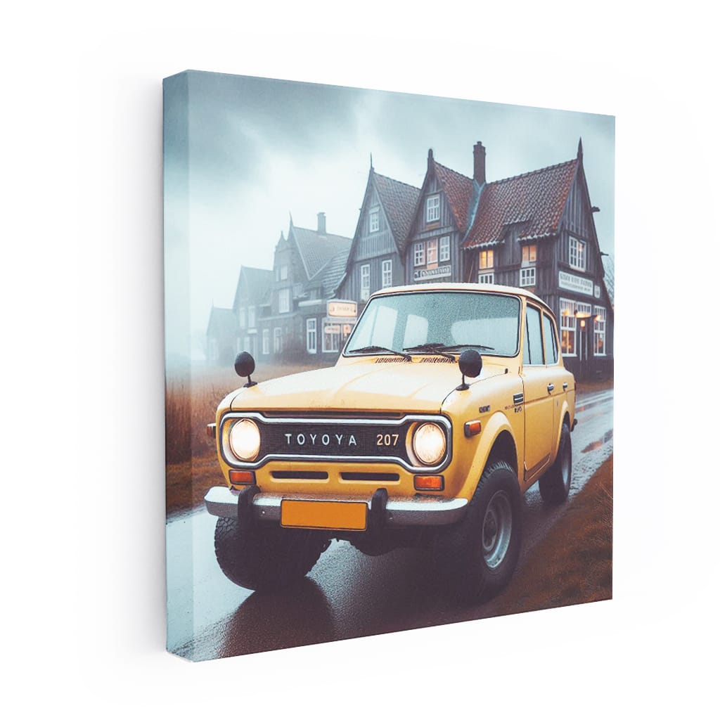 Toyota Old Retro Overcast Weath Wall Art