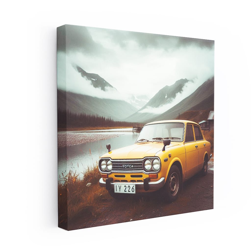 Toyota Old Retro Overcast Weather Wall Art