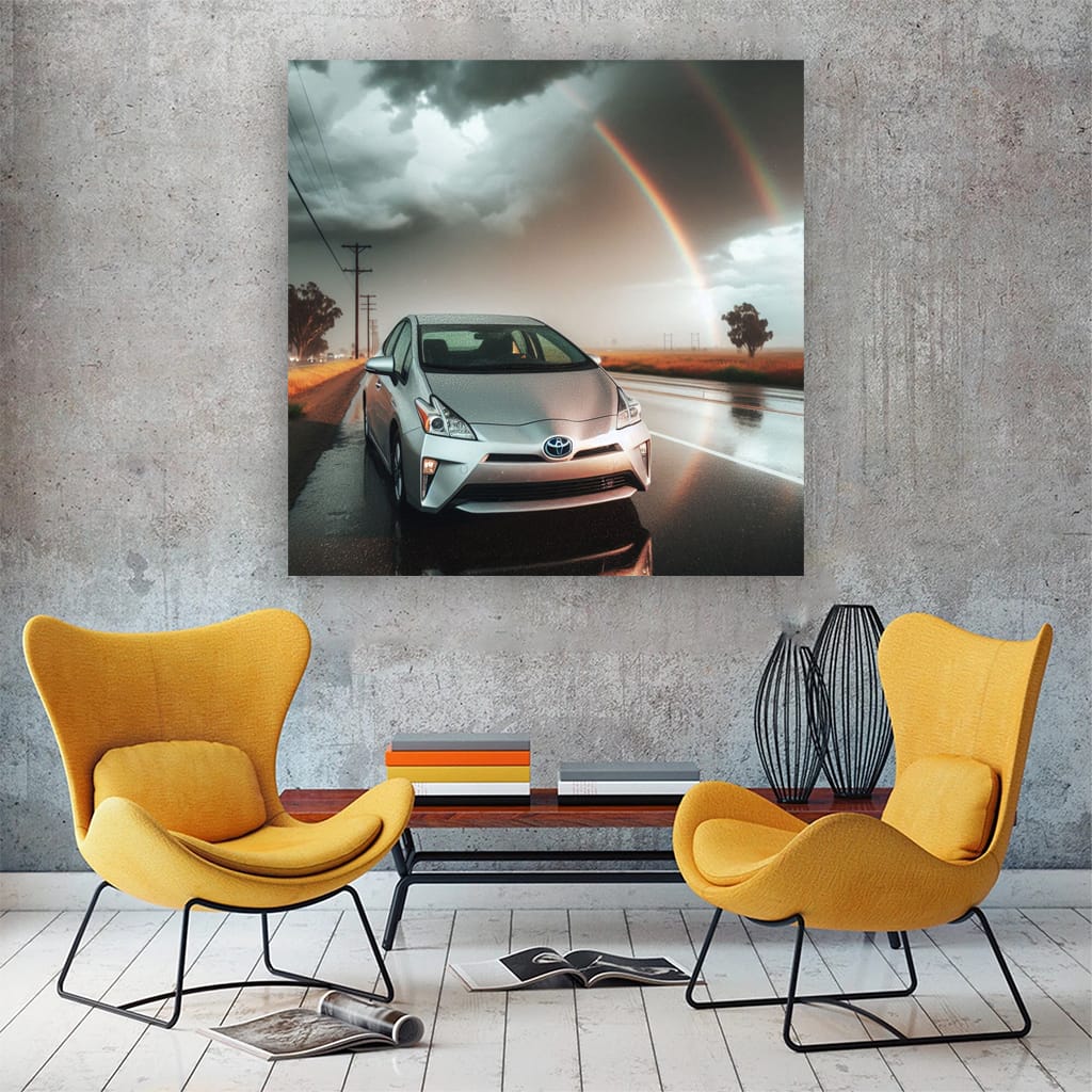 Toyota Prius Overcast Weather Wall Art