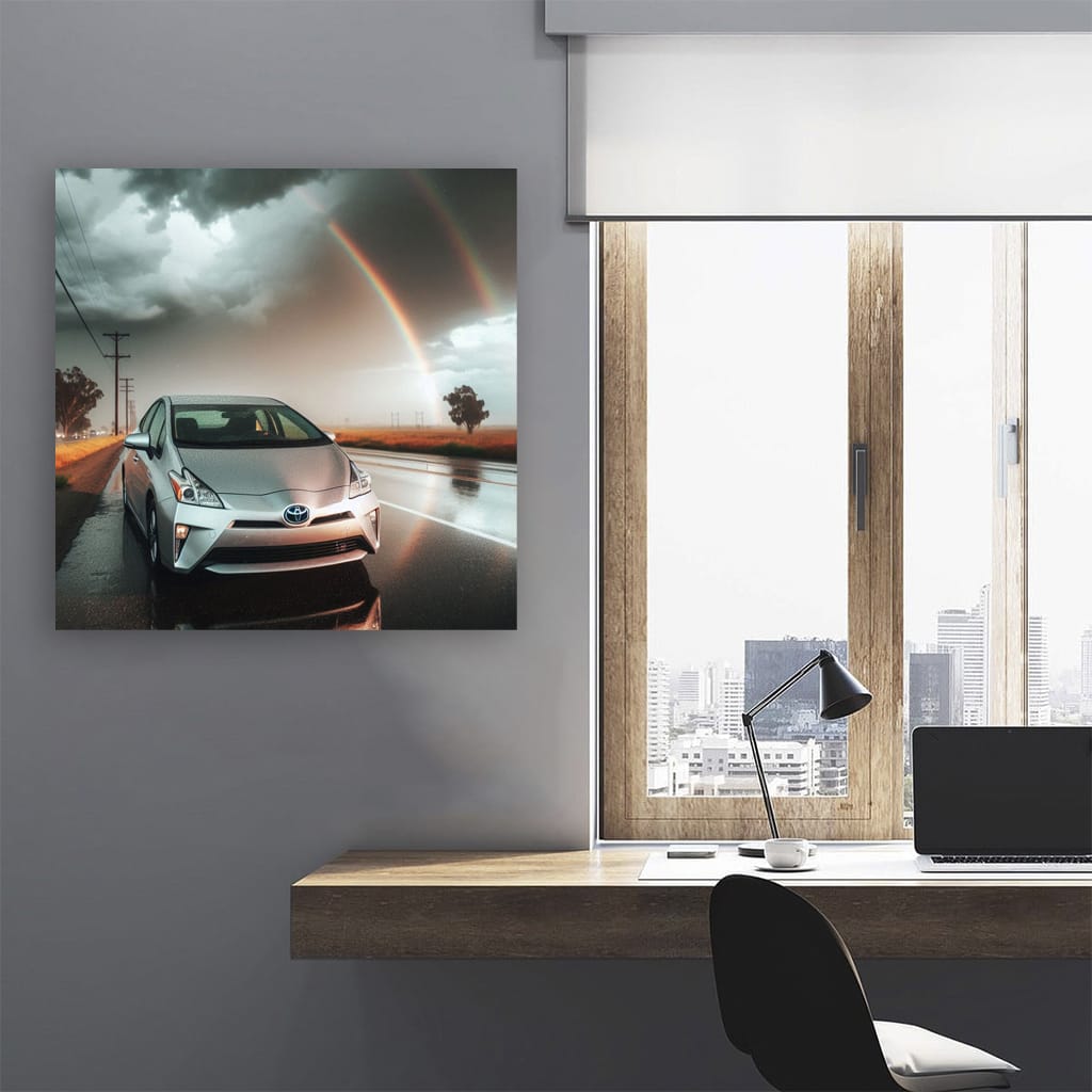 Toyota Prius Overcast Weather Wall Art