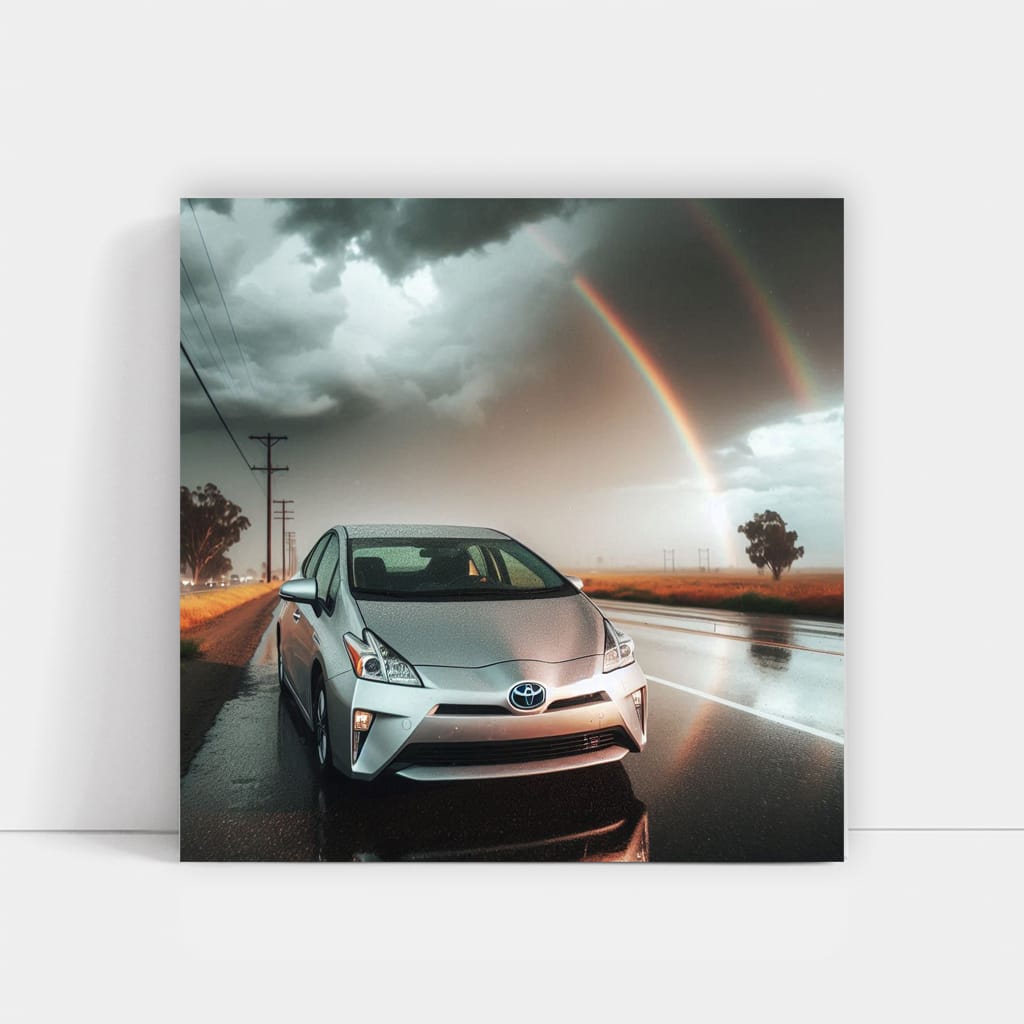 Toyota Prius Overcast Weather Wall Art