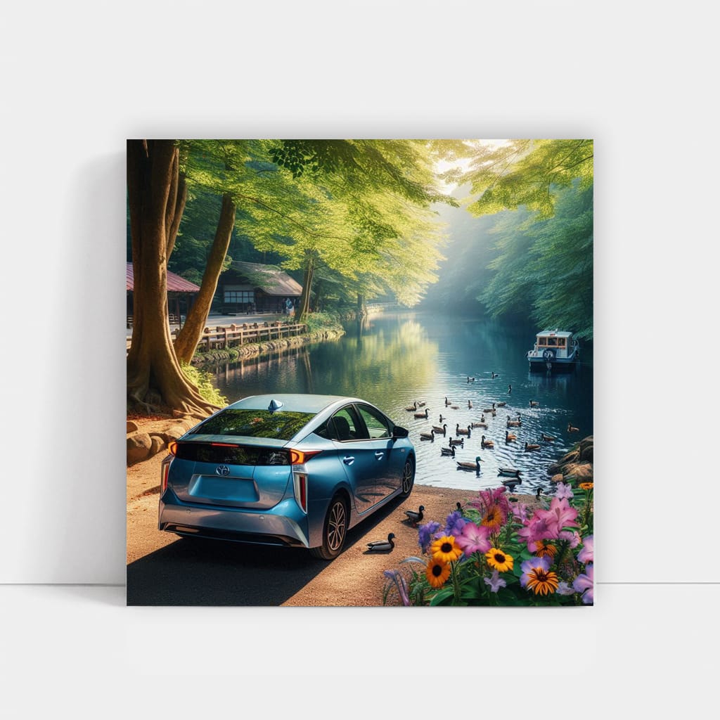 Toyota Prius by River in NY - Eco-Friendly Innovation