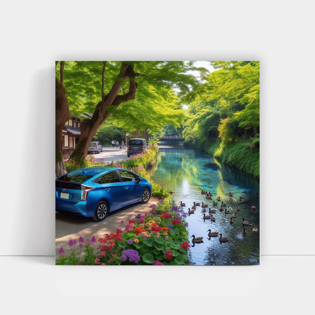 Toyota Prius River Wall Art