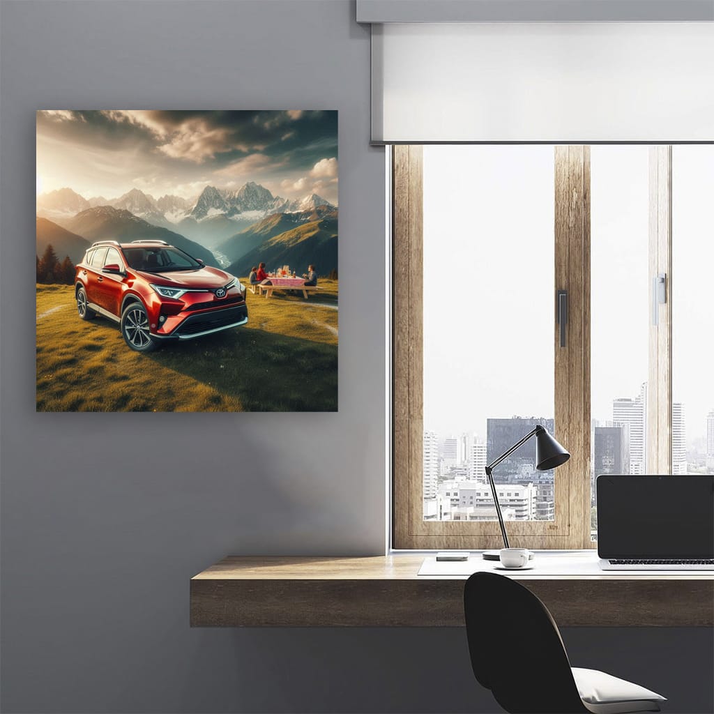 Toyota Rav4 Mountain Wall Art