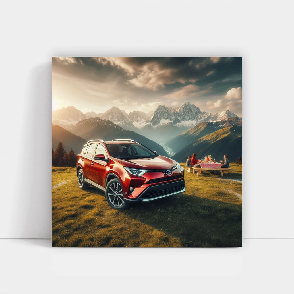 Toyota Rav4 Mountain Wall Art