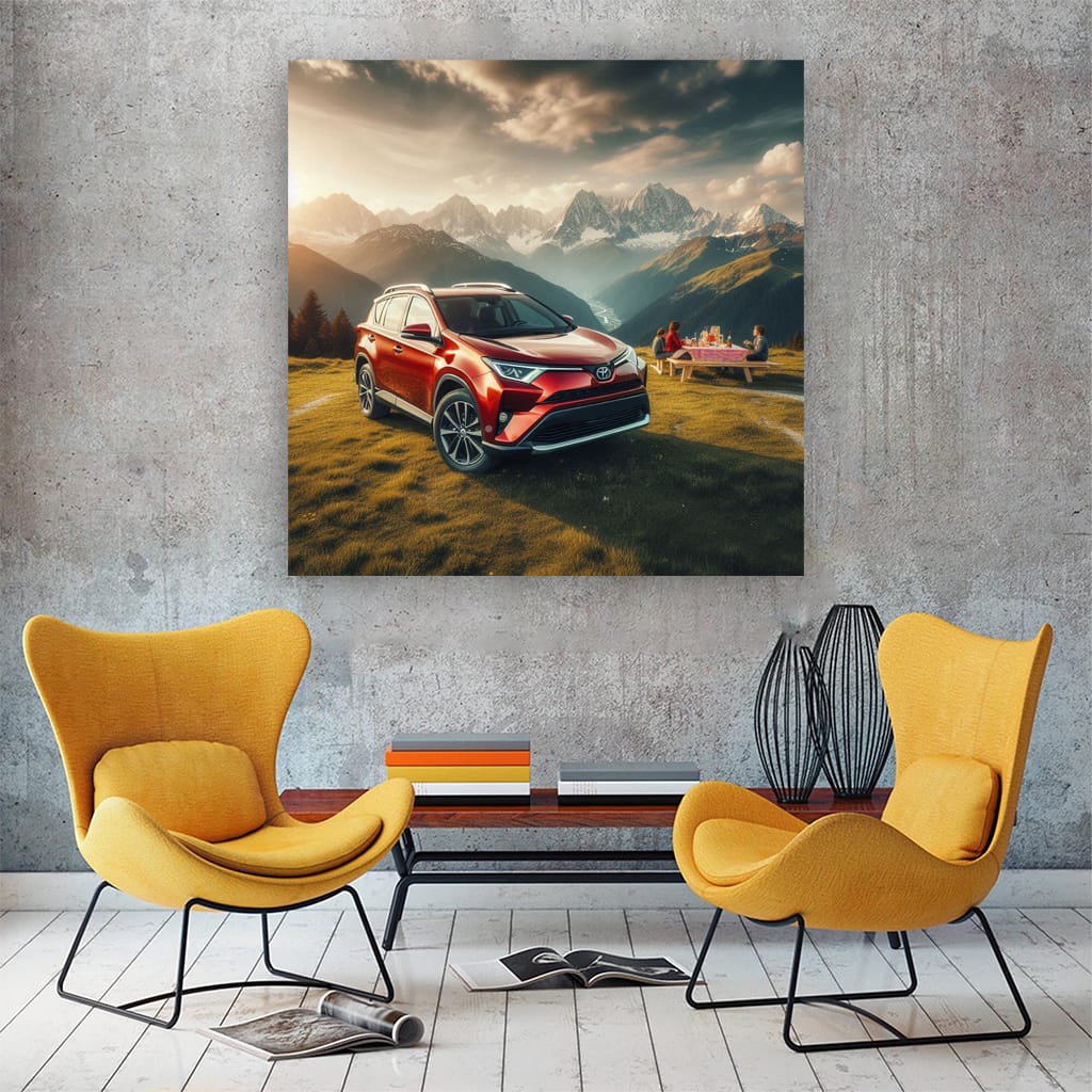 Toyota Rav4 Mountain Wall Art