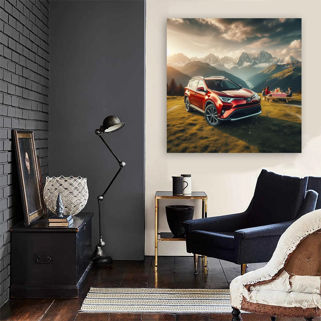 Toyota Rav4 Mountain Wall Art