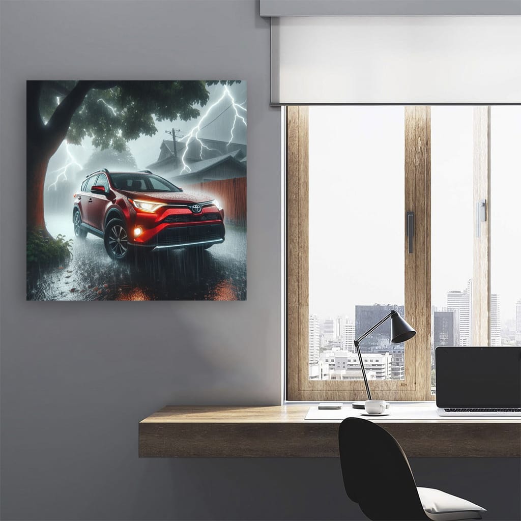 Toyota Rav4 Thunderstorm Wall Art