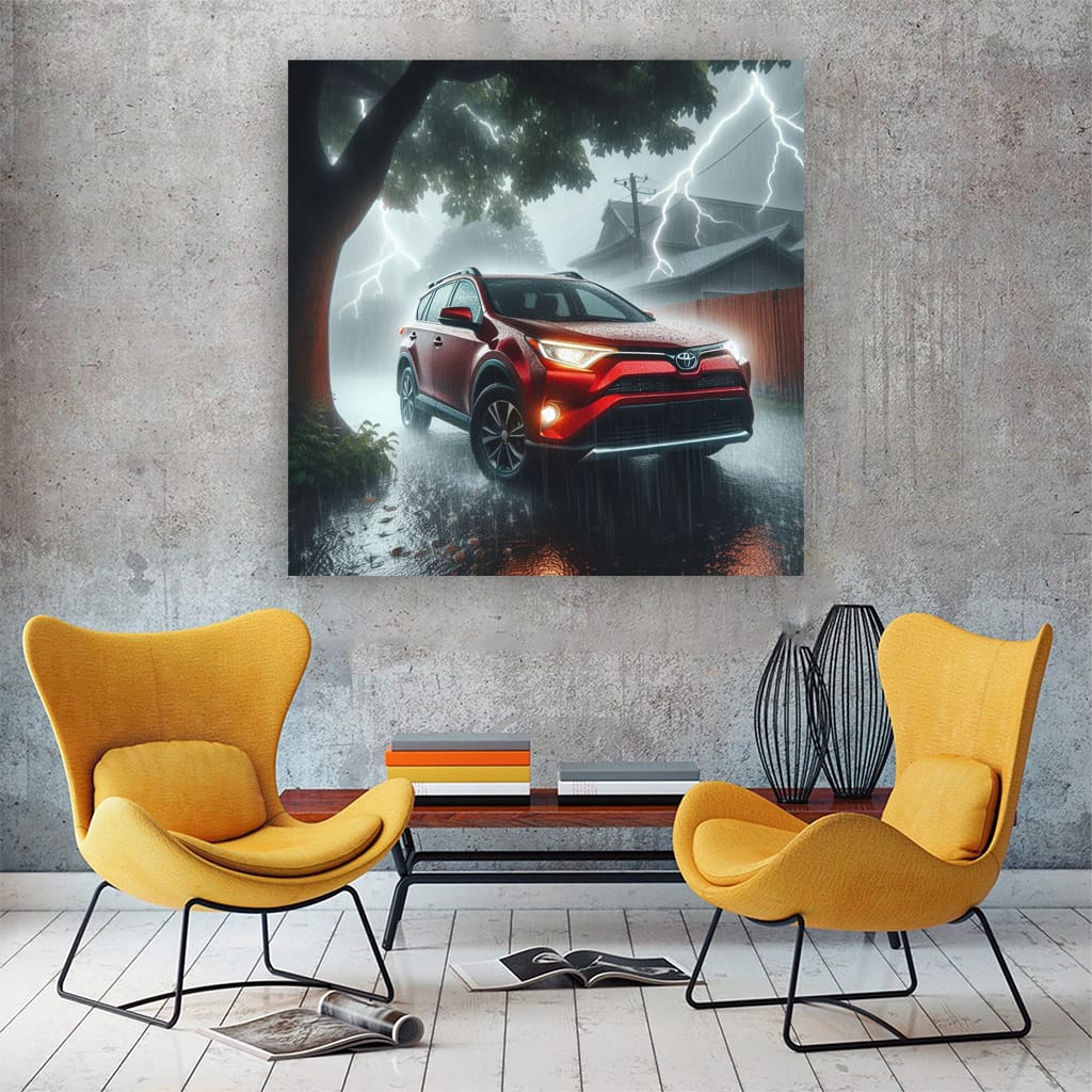 Toyota Rav4 Thunderstorm Wall Art