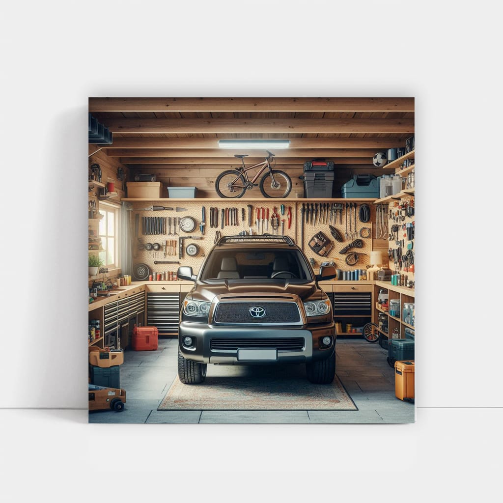 Toyota Sequoia in Garage: Spacious and Reliable SUV