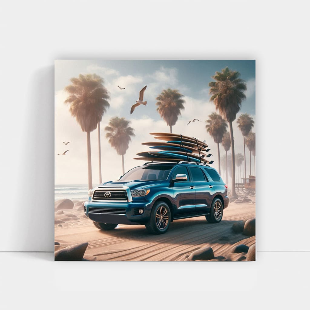 Toyota Sequoia Adventure on Beach - Rugged and Reliable SUV