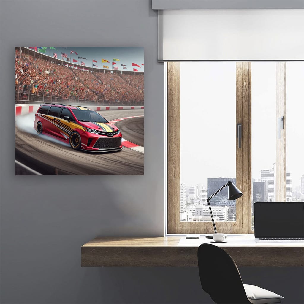 Toyota Sienna Racing on Track - Speed and Versatility