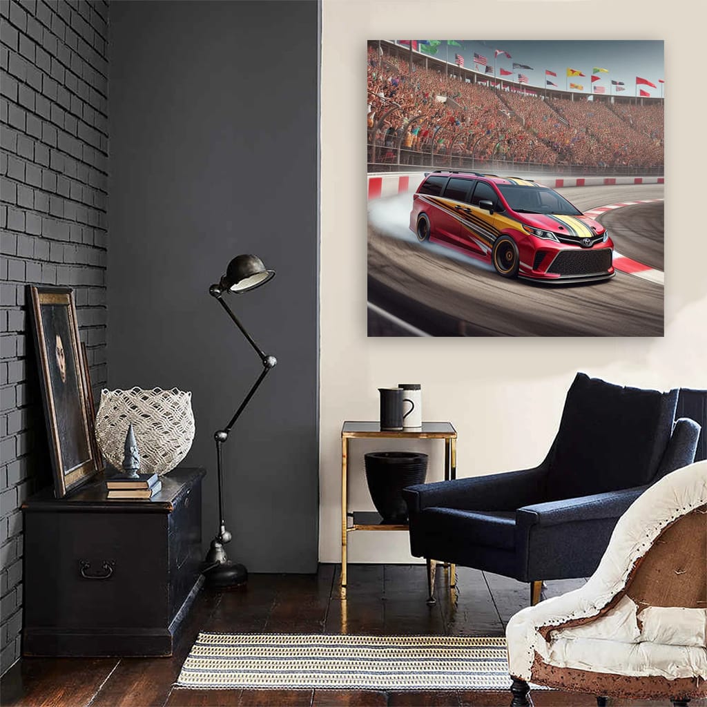 Toyota Sienna Racing on Track - Speed and Versatility