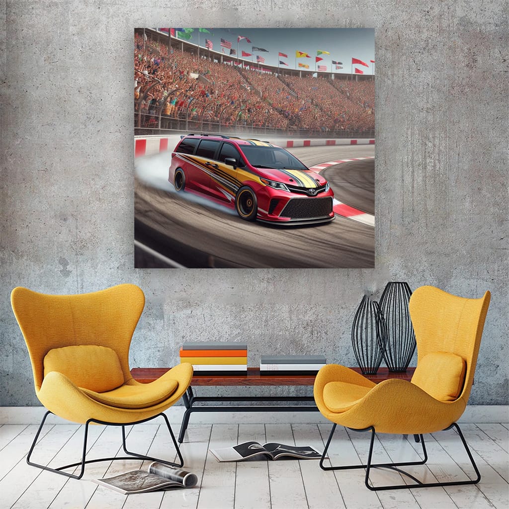 Toyota Sienna Racing on Track - Speed and Versatility